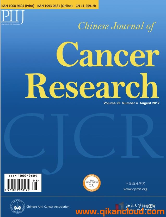 Chinese Journal of Cancer Research