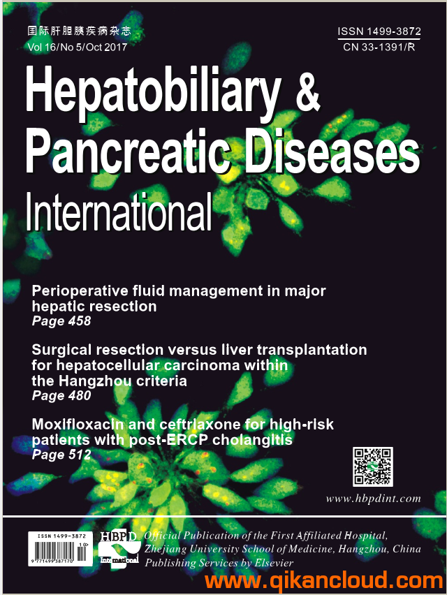 Hepatobiliary & Pancreatic Diseases International